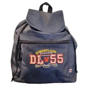Disneyland Parks Water Resistant Drawstring  16x14 Backpack Embroidered Logo